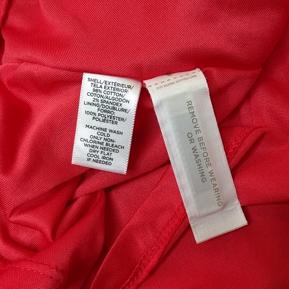 {Loft} Coral Eyelet Dress - Picture 3 of 4